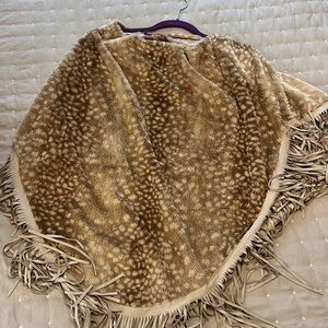Fawn print “shawl”